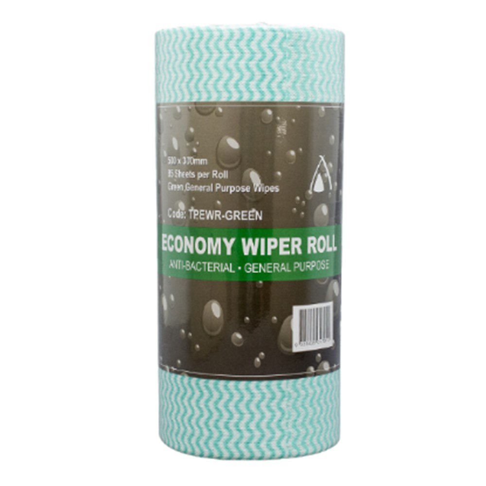 Wipes Roll GREEN General Purpose 50 x 30cm x 42.5m