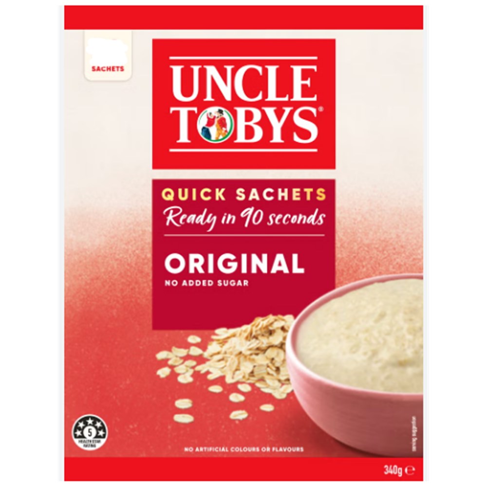 Oats Quick Cook Satchet Original 50 each x 34g