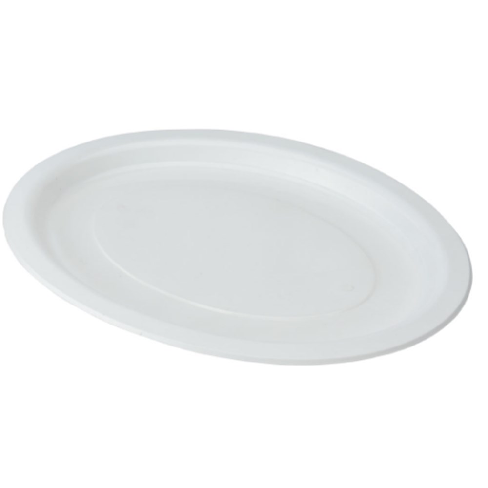 Small Sugarcane Oval Plate 9