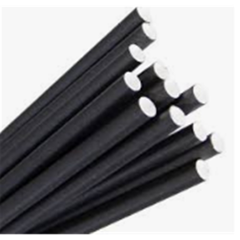 Straws Paper Regular Black x2500