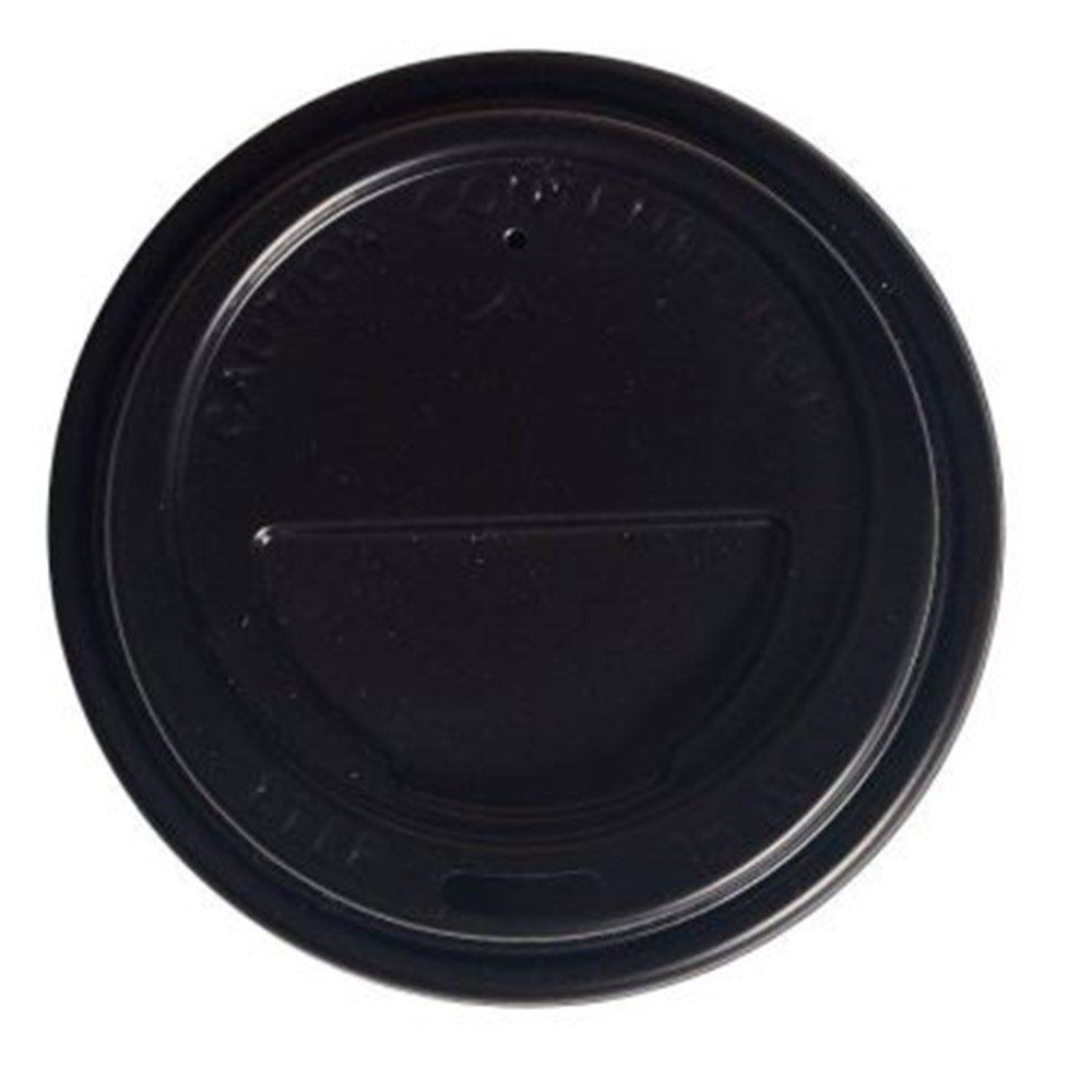 Hot Lids 6/8/10oz Black Travel x100