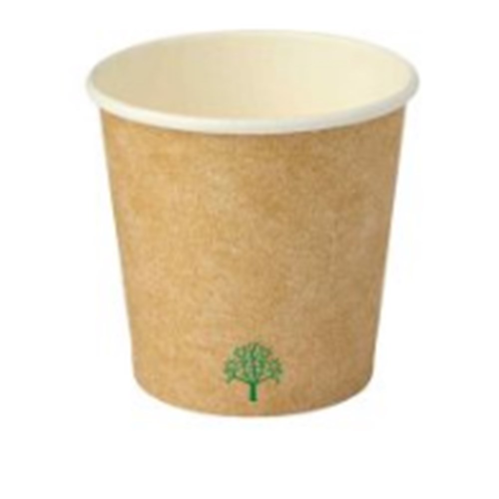 Hot Cup 4oz S/W Brown x50