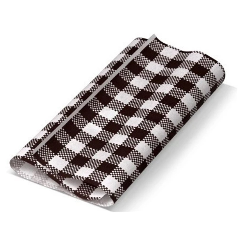 Greaseproof Black & White 1/2 (Generic) x1000