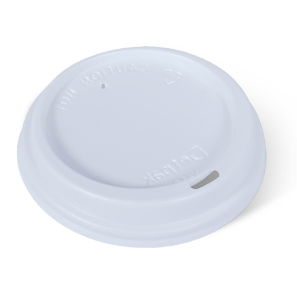 Hot Lids 8oz White Smooth x100
