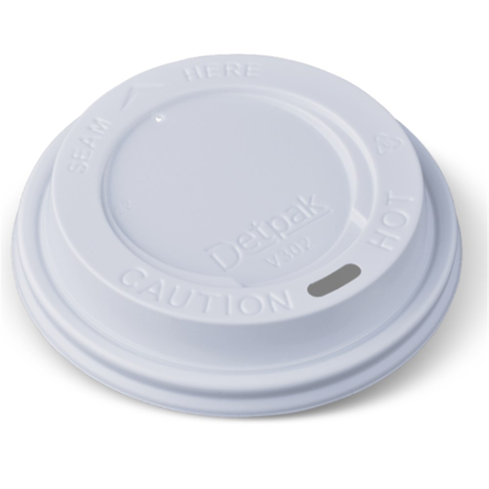 Hot Lids 8/12/16oz 86mm White Combo x100