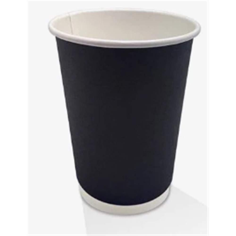 Hot Cup 12oz D/W Black x25