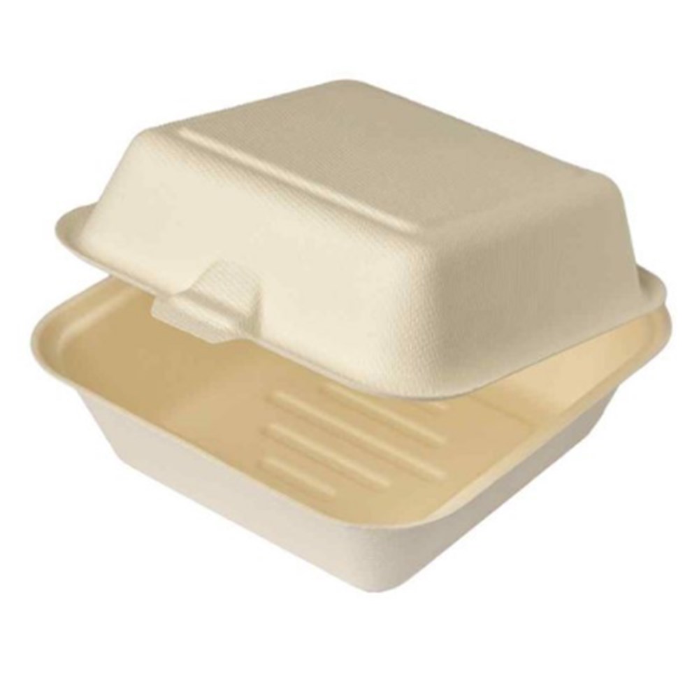 Clamshell Sugarcane Burger Jumbo x500