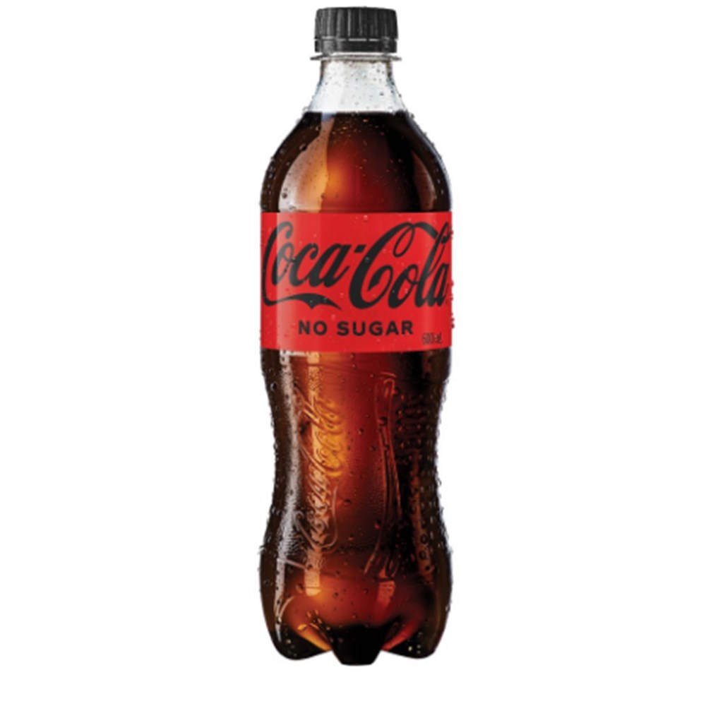 Coke No Sugar Bottle 24 x 600ml