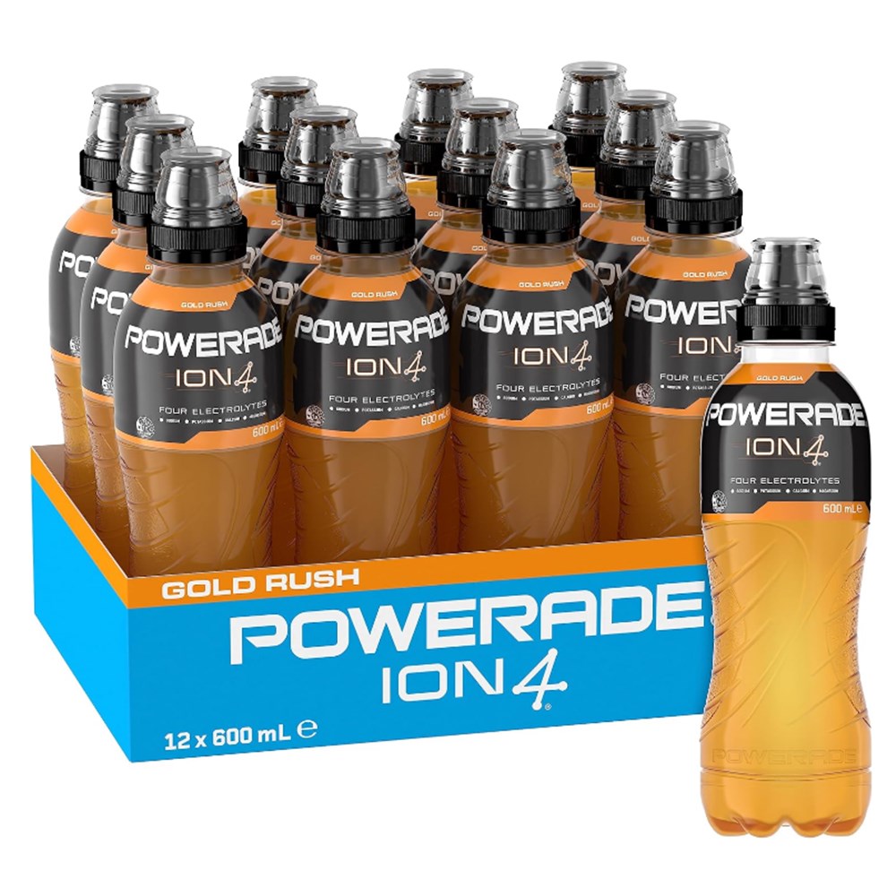 Powerade Gold Rush 12 x 600ml (Orange)
