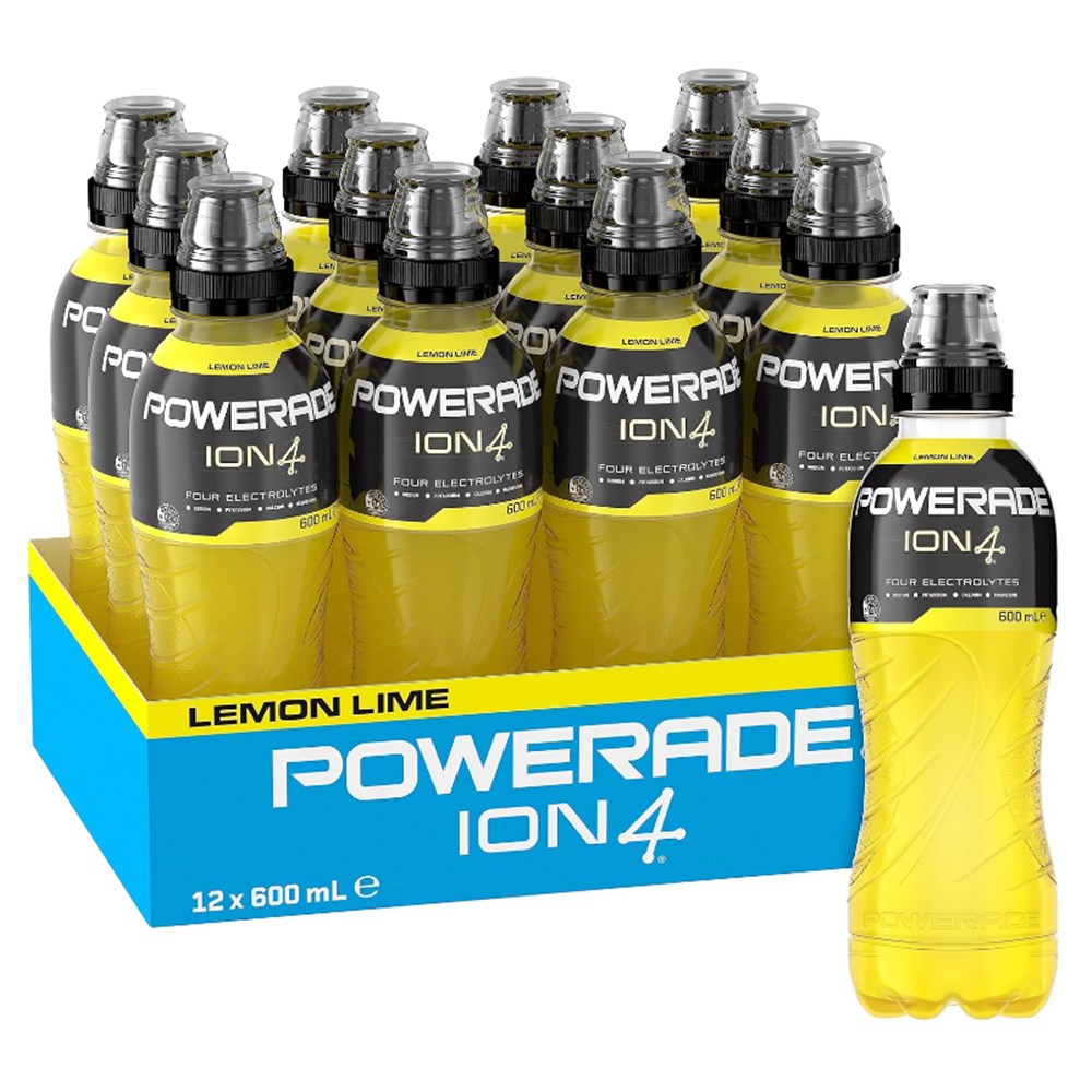 Powerade Lemon Lime 12 x 600ml (Yellow)