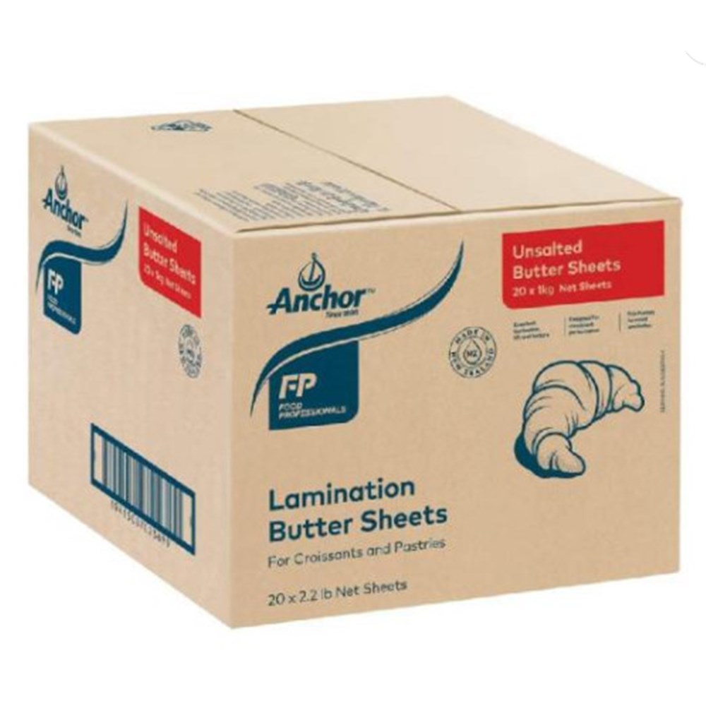 Buttersheets Unsalted 20kg