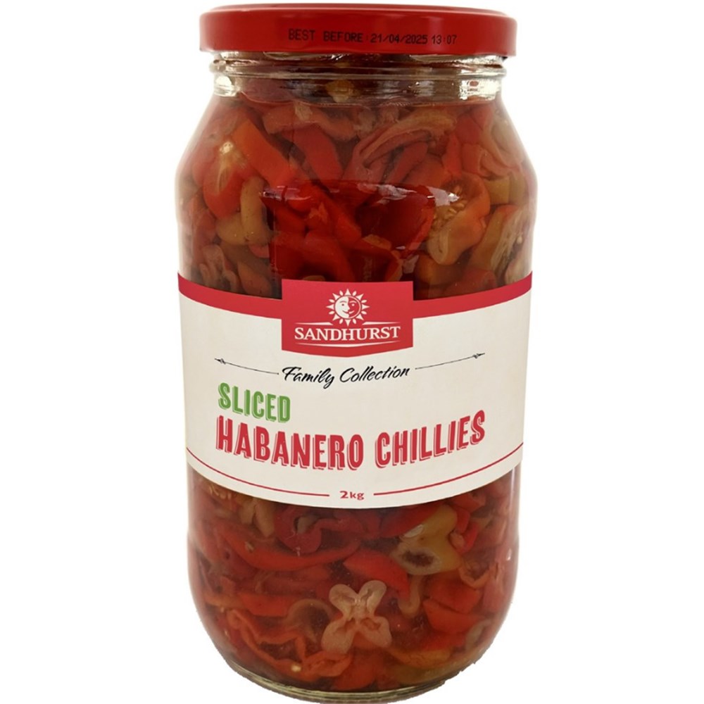 Habanero Chillies Sliced 2kg