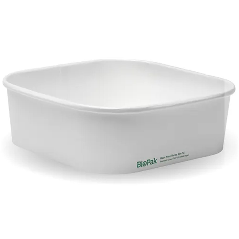 Square Takeaway Base White 1000ml x300