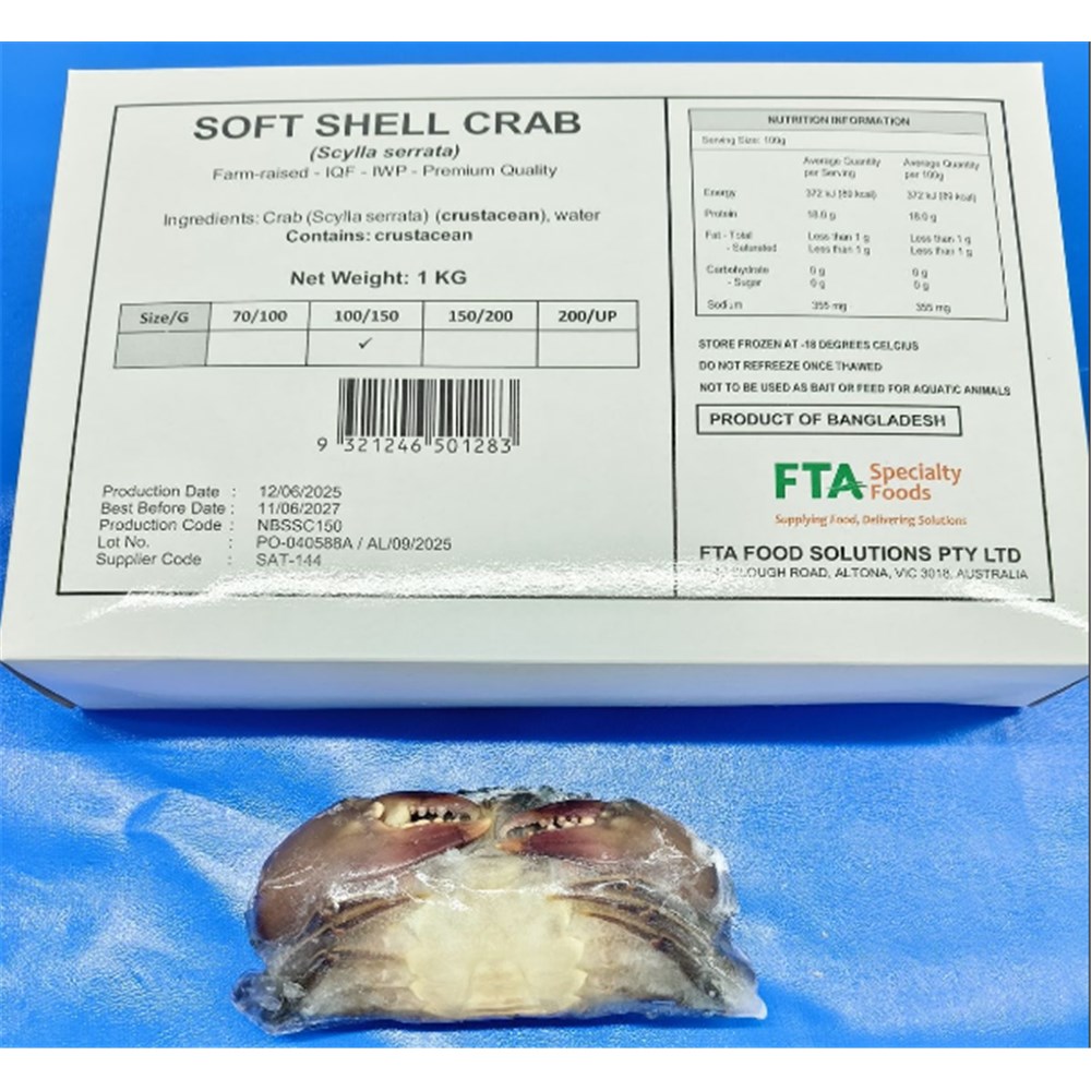 Soft Shell Crab 120-150 1kg