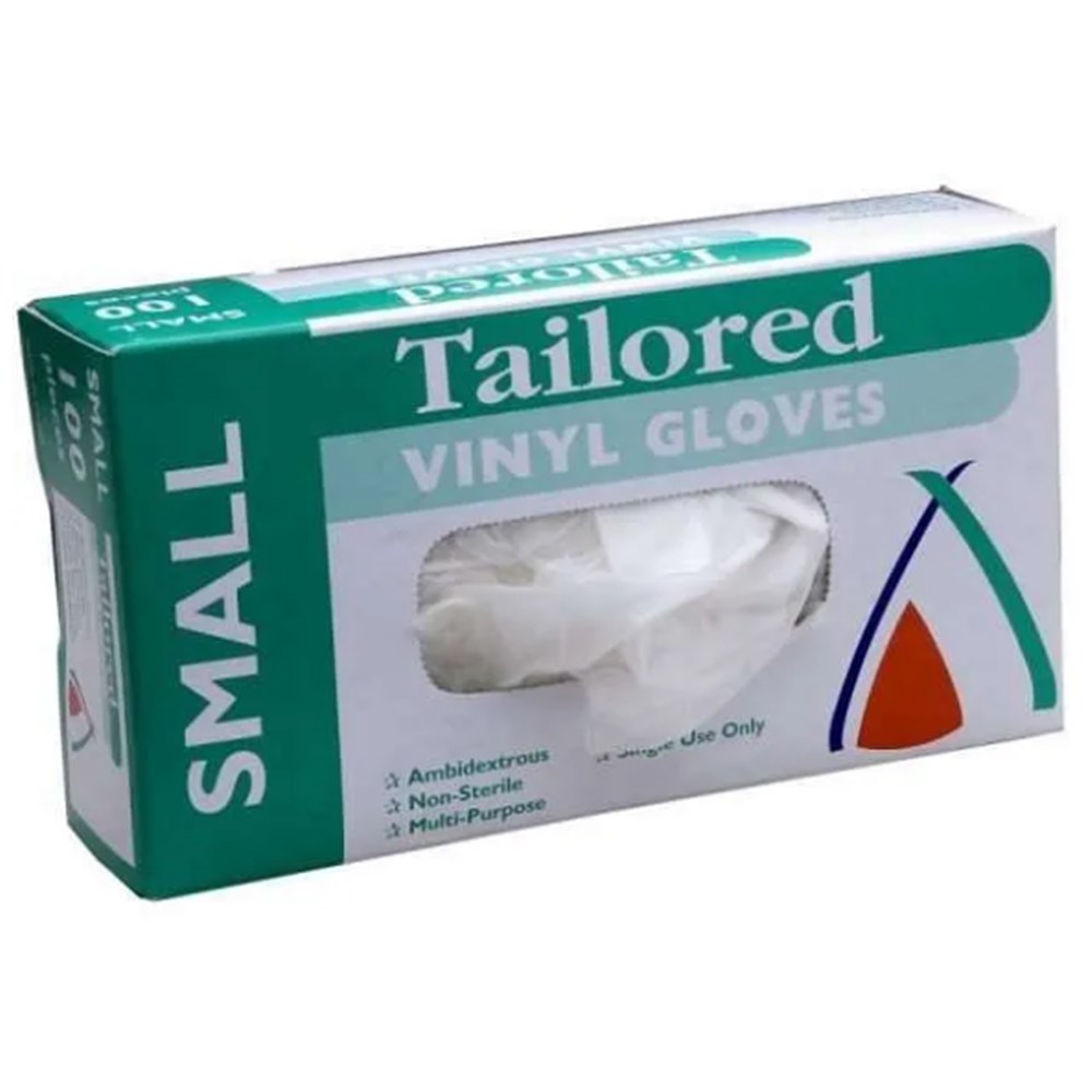Gloves Vinyl Clear Small x100