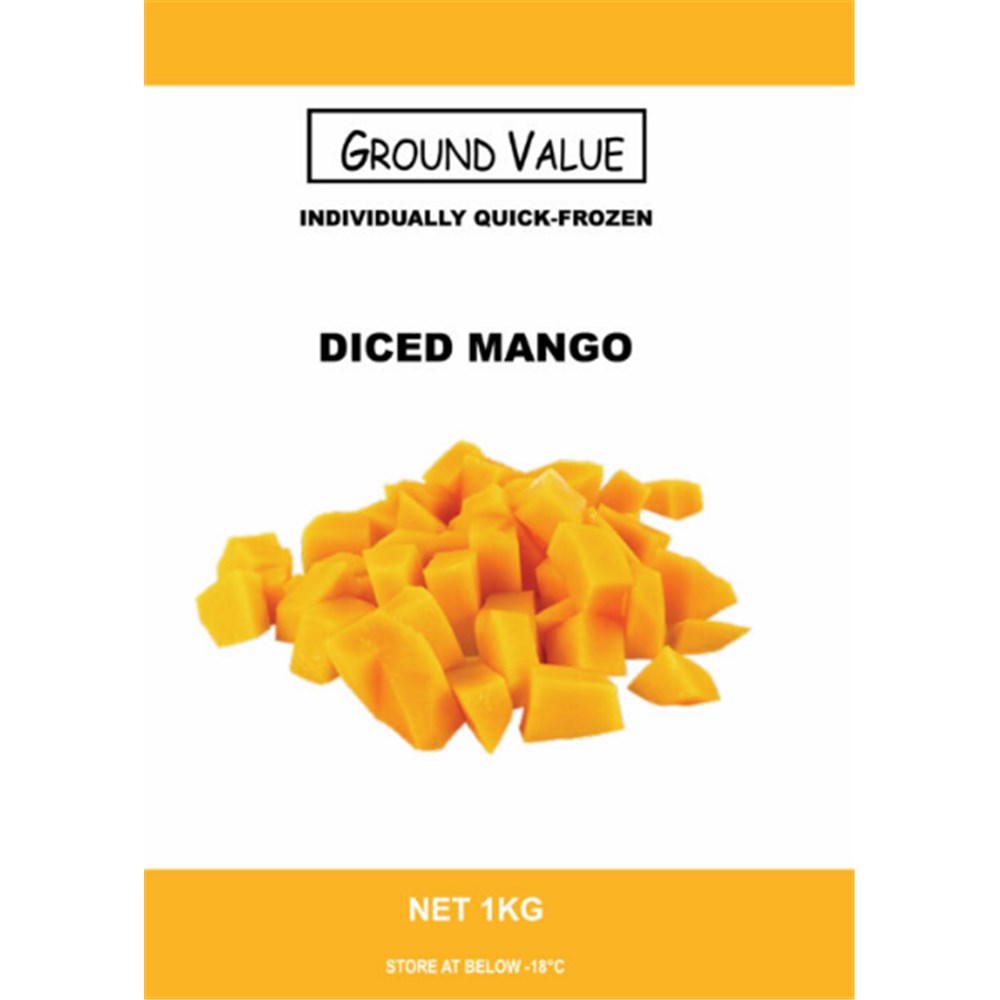 Mango Diced 1kg Ground Value