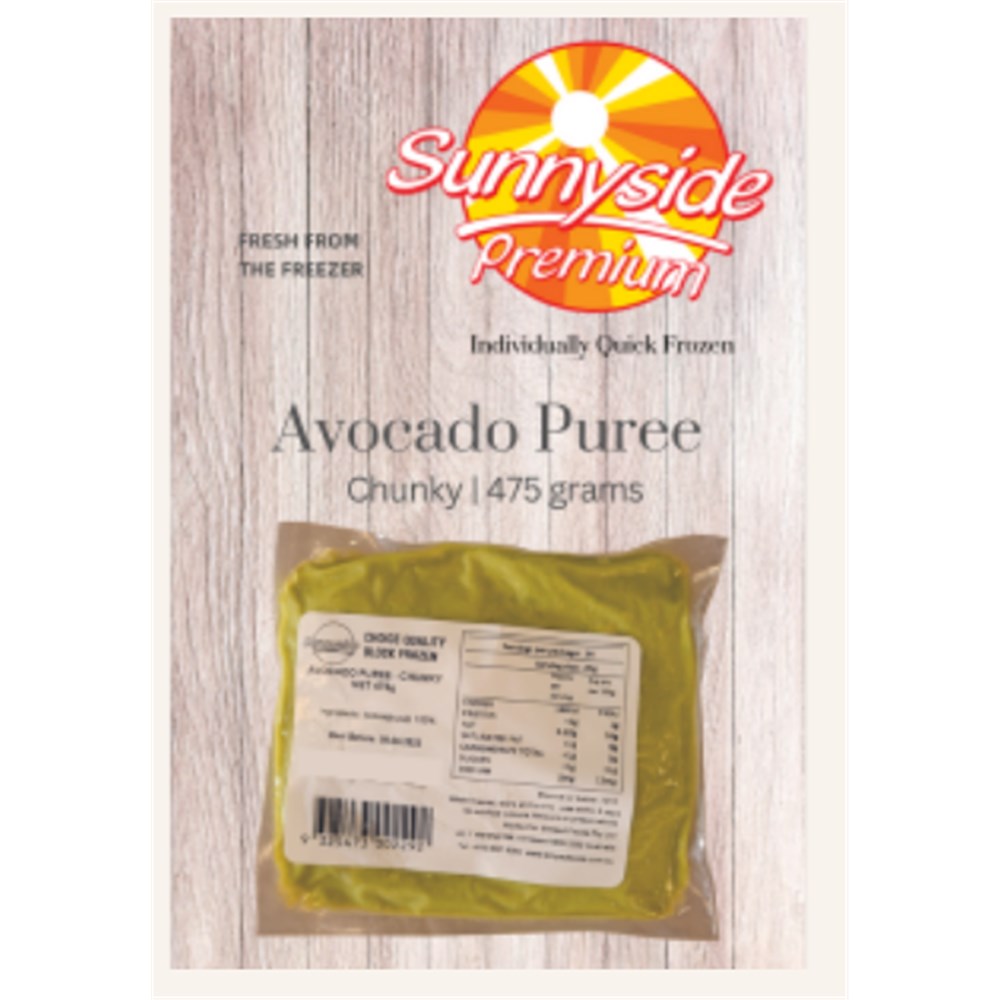 Puree Avocado Chunky Frozen x475gm