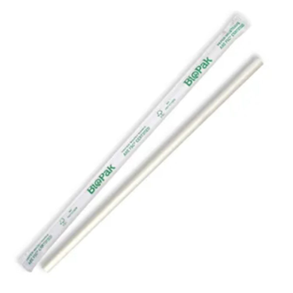 Straws Paper Wrapped White x2500