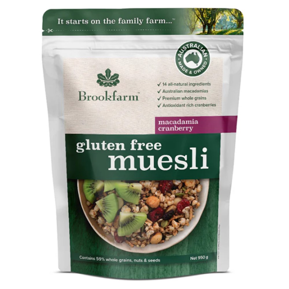 Muesli Macadamia Cranberry GF 6x950g