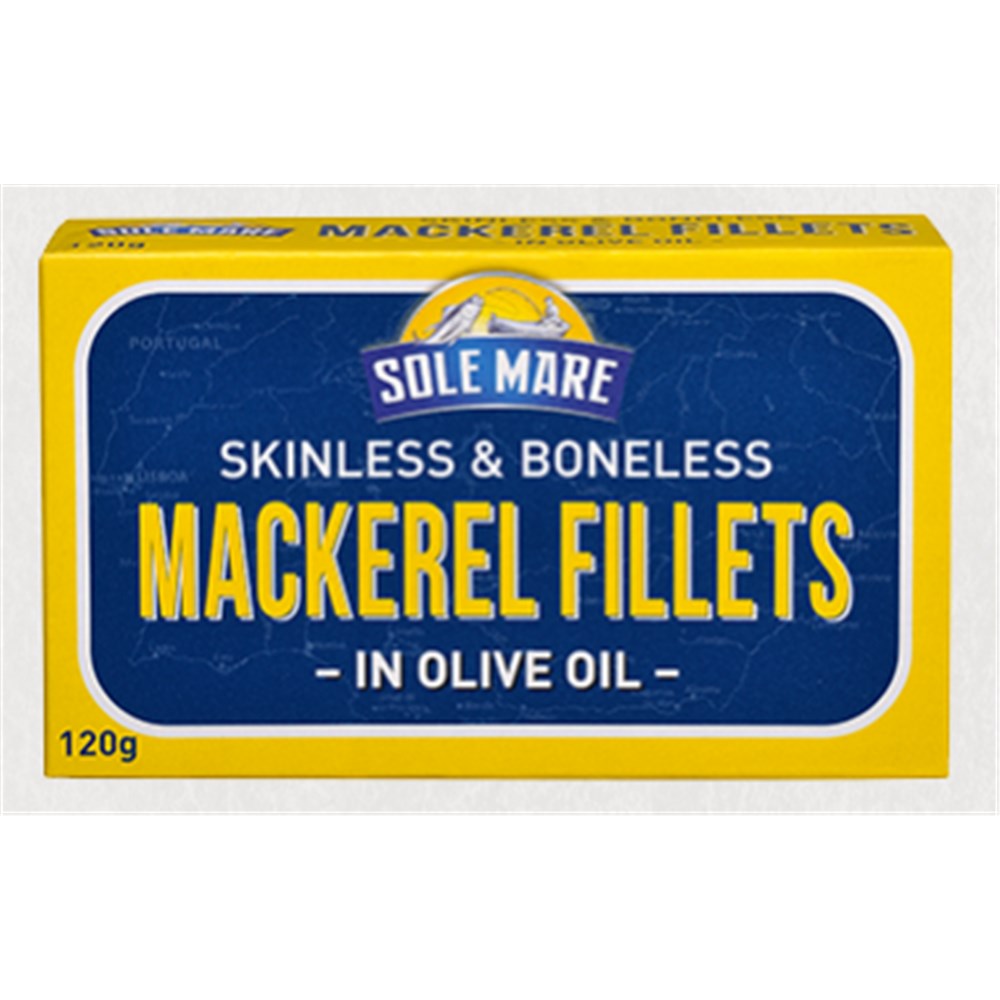 Mackerel Fillets in Olive Oil 120gm