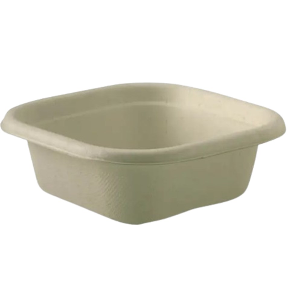 Bowl Salad Square Natural T/Away 280ml 600pc