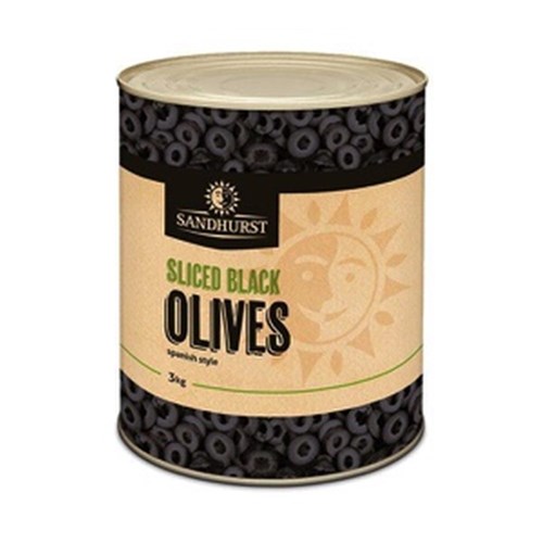 Olives Sliced Black A10 3kg