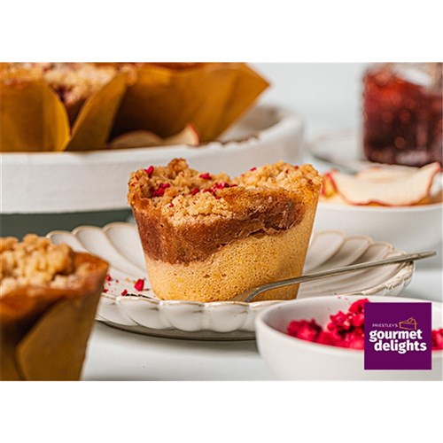 Cake Apple & Rhubarb Ind 120g x 8 each