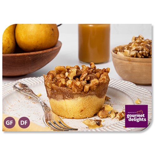 Cake Pear & Walnut Ind 120g x 8 each