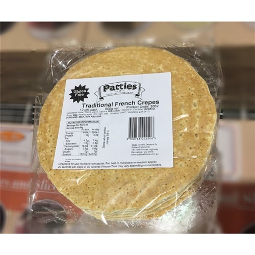 Crepes Traditional French Gluten Free 72x50g