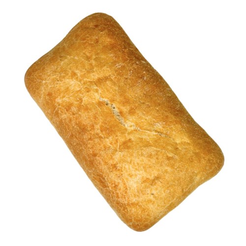 Bread Ciabatta Roll 64 x 110g Fully Baked 17cm