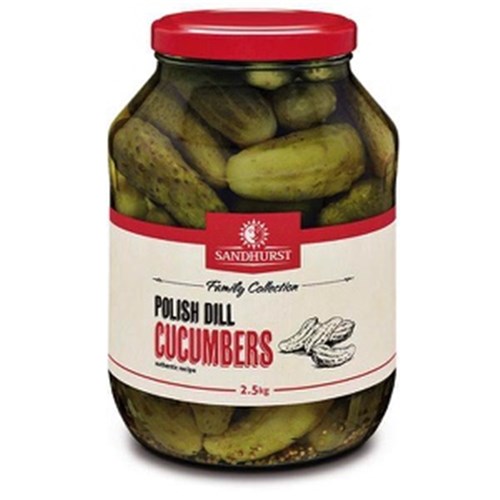 Cucumbers LRG Polish Dill 2.5kg**SD