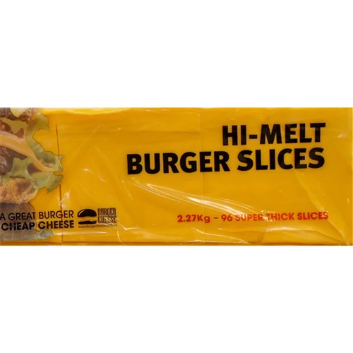 Cheese Burger Sliced Hi-Melt 96s 2.27kg
