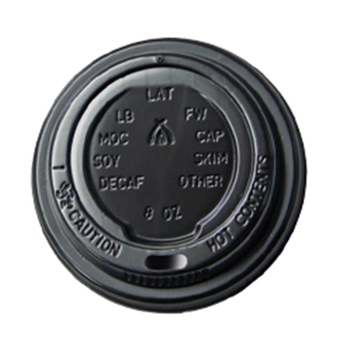 Lid Black Coffee Cup 8oz 50's