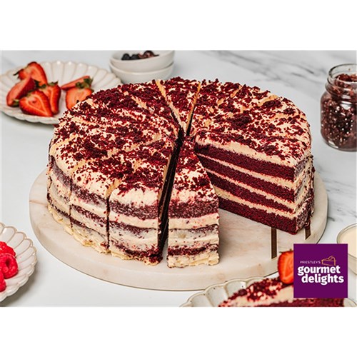 Cake Red Velvet Gateaux Pre Cut x 16 serves