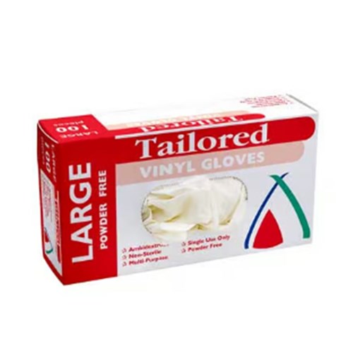 Gloves Vinyl Clear Powder Free LARGE 100s 