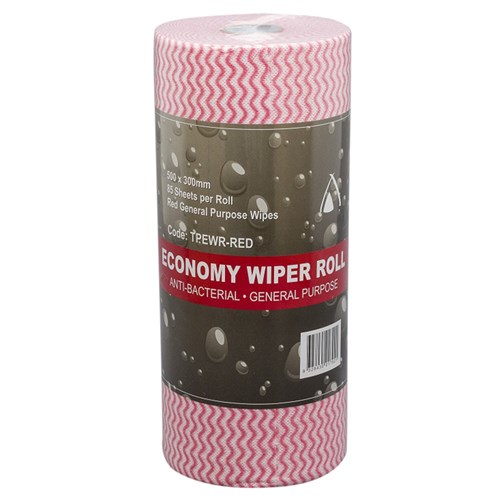 Wipes Roll RED General Purpose 50x30cm 42.5m