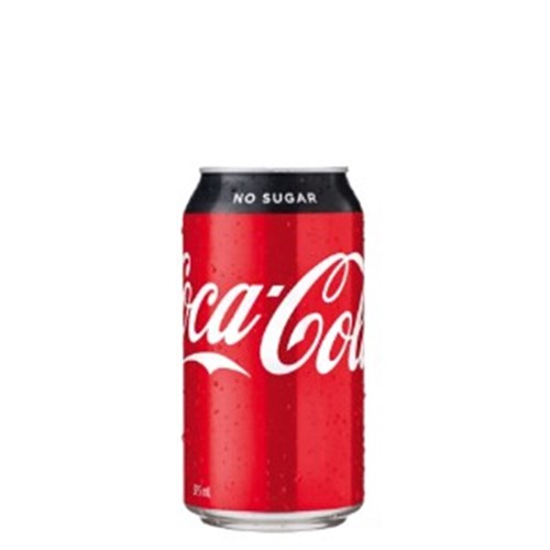 COKE NO SUGAR CANS 24 x 375ml