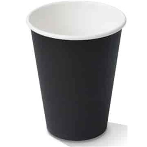 Cup Coffee 12oz Black (SW) x50