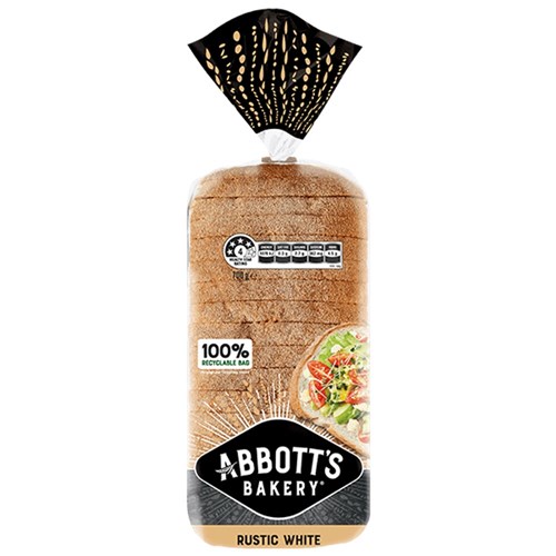 Bread Loaf Sliced White Rustic GLUTEN FREE 500g