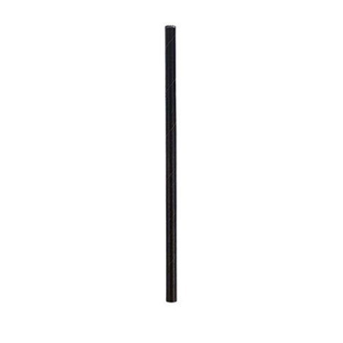 Straws Paper Black Cocktail 135mm x 220