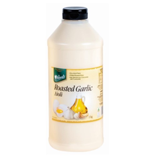 Sauce Aioli Roasted Garlic Gluten Free 1kg Squeeze