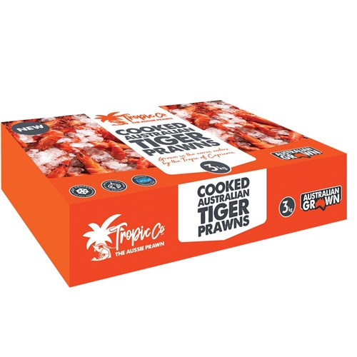 Prawn Whole CKD Tiger 16/20  1x3kg