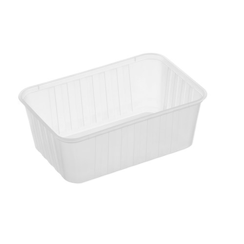 Container Rectangle Ribbed FREEZER 1000ml 10 x 50 