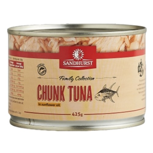 Tuna Chunks in Sunflower Oil 425g