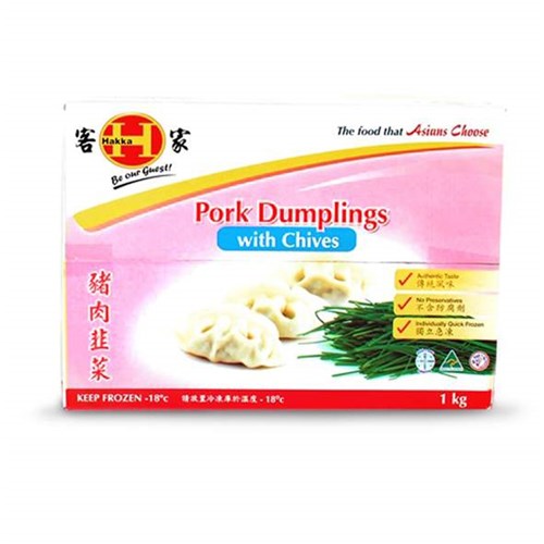 Gyoza Pork Dumplings with Chives 1kg