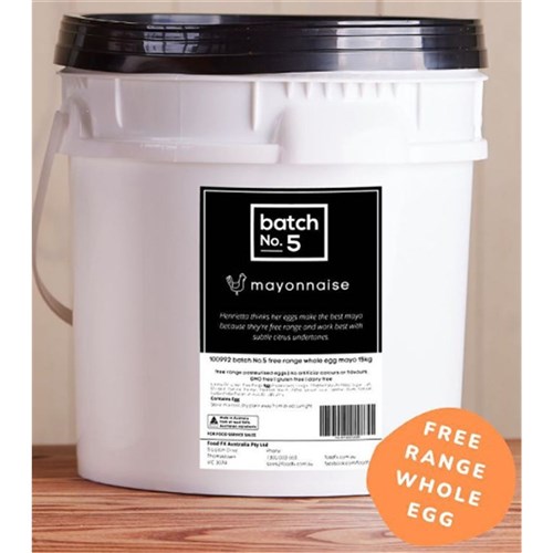 Mayonnaise Whole Egg Free Range 15kg GF DF