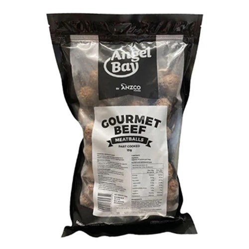 Meatballs Gourmet 1kg Par Cooked 80% Beef 