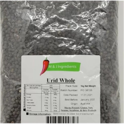 Urid Whole Black 1kg