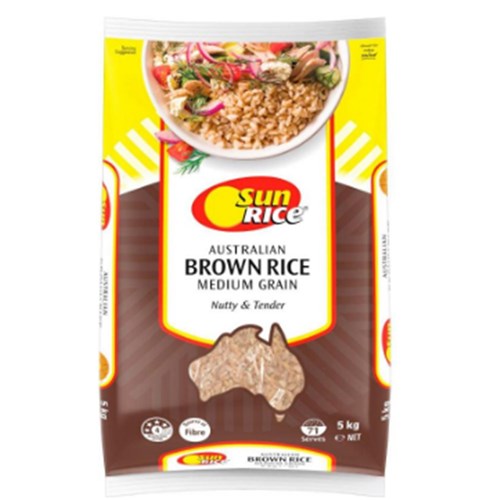 Rice Brown Med Grain 5kg