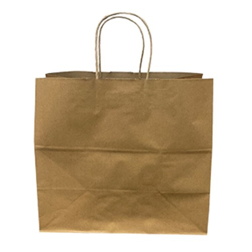 Bags Paper Carry Kraft Medium 250's Twist Handle